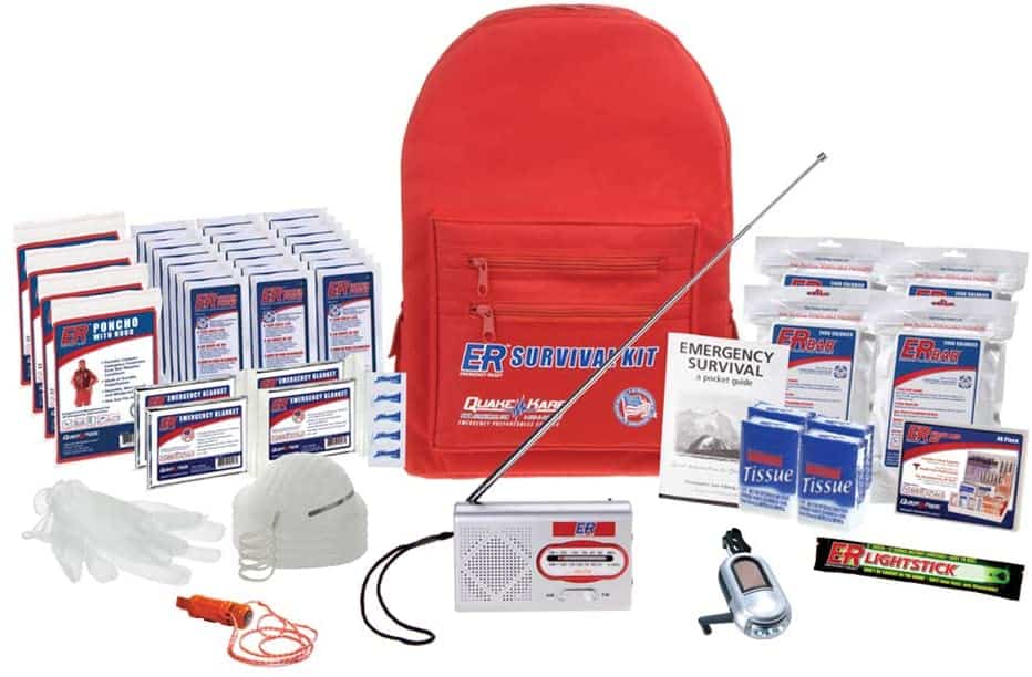 ER Emergency Ready SKBP4SS 4 Person Deluxe Backpack Survival Kit