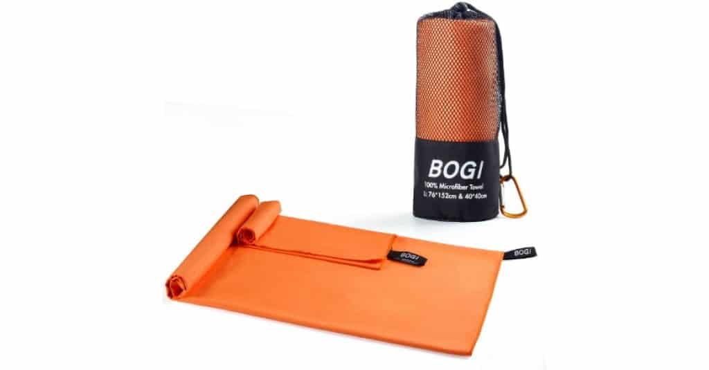 BOGI Microfiber open and at back