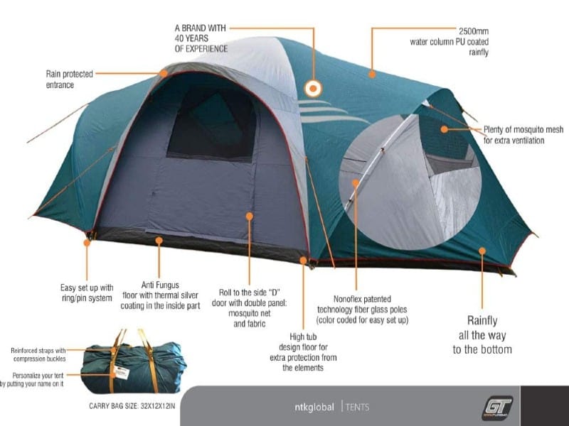 ntk laredo gt sport camping tent