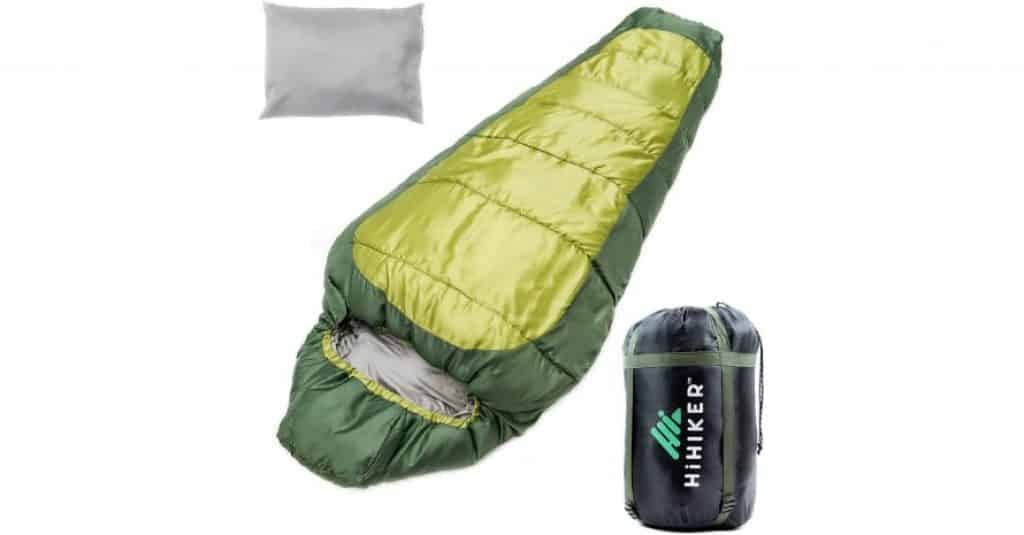 Duraton Mummy Sleeping Bag 20 Degree Weather Lightweight with Compression Sack for Camping or Backpacking Warm for Both Adults and Kids
