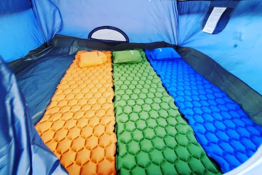 Sleeping Pads in a tent