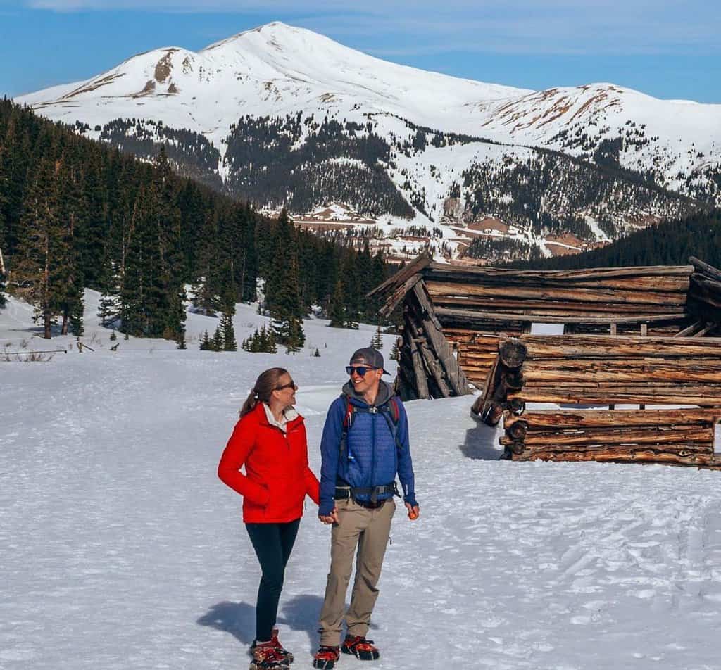 two hikers in the Colorado wilderness 